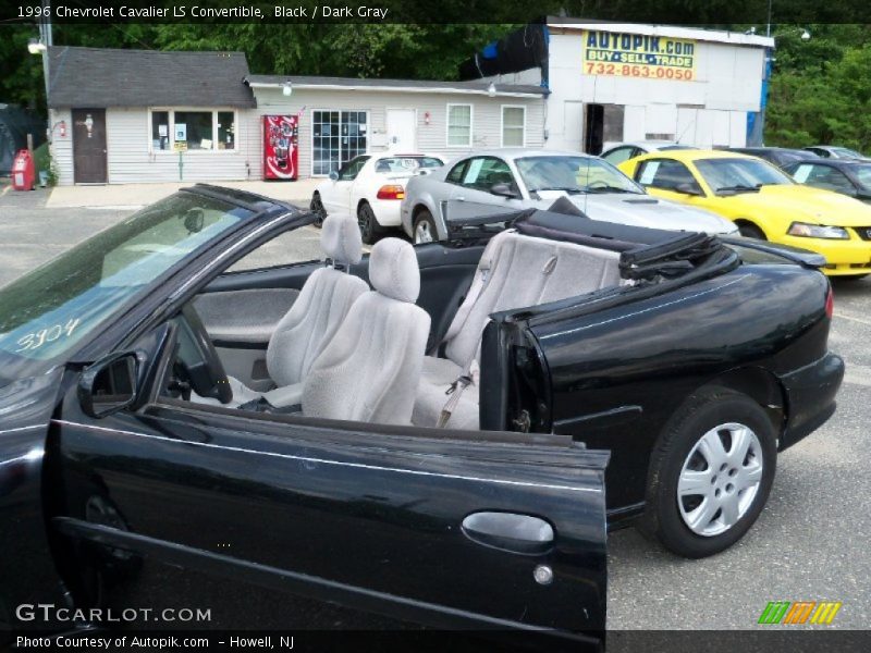 Black / Dark Gray 1996 Chevrolet Cavalier LS Convertible