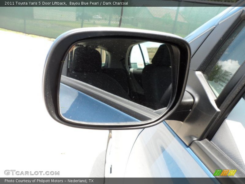 Bayou Blue Pearl / Dark Charcoal 2011 Toyota Yaris 5 Door Liftback