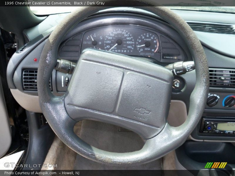 Black / Dark Gray 1996 Chevrolet Cavalier LS Convertible