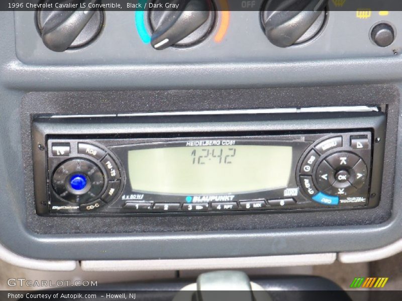 Black / Dark Gray 1996 Chevrolet Cavalier LS Convertible
