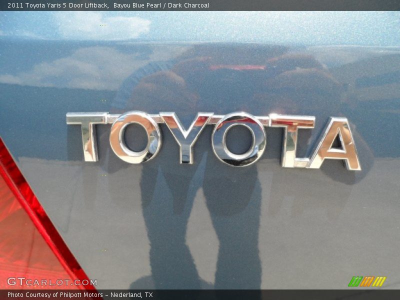 Bayou Blue Pearl / Dark Charcoal 2011 Toyota Yaris 5 Door Liftback