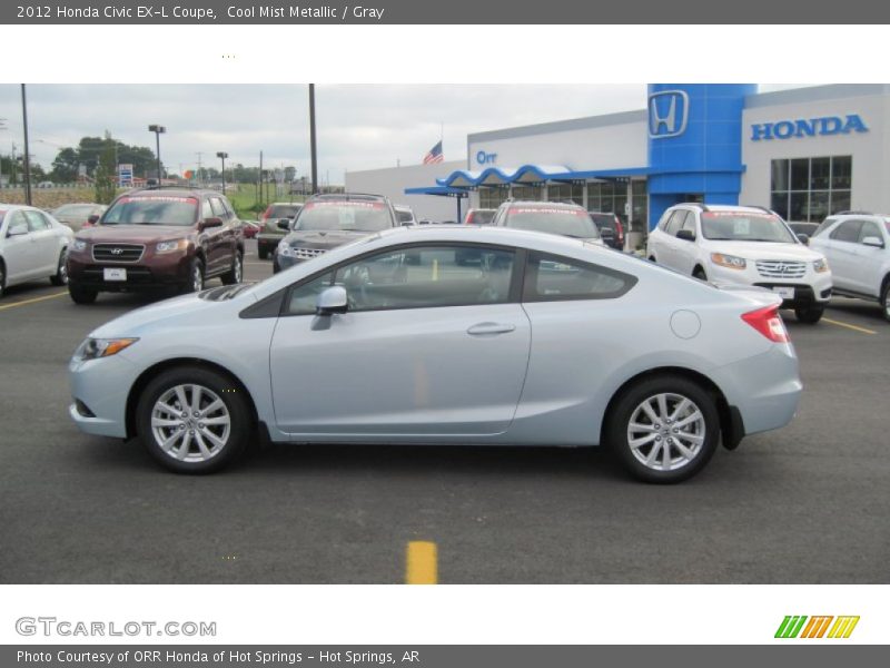 Cool Mist Metallic / Gray 2012 Honda Civic EX-L Coupe