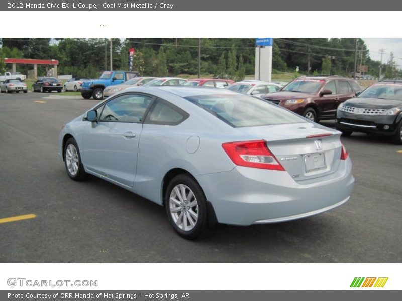 Cool Mist Metallic / Gray 2012 Honda Civic EX-L Coupe