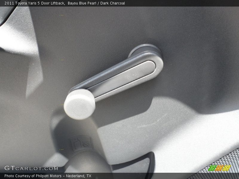 Bayou Blue Pearl / Dark Charcoal 2011 Toyota Yaris 5 Door Liftback