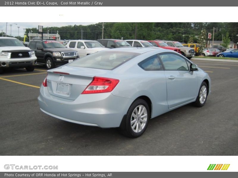 Cool Mist Metallic / Gray 2012 Honda Civic EX-L Coupe