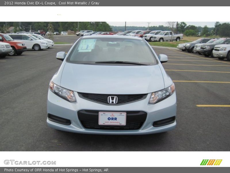 Cool Mist Metallic / Gray 2012 Honda Civic EX-L Coupe
