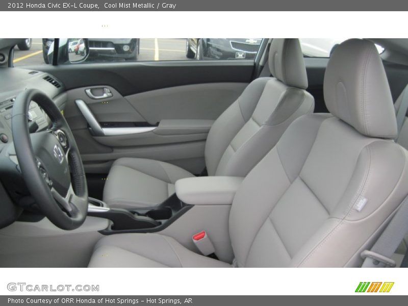  2012 Civic EX-L Coupe Gray Interior