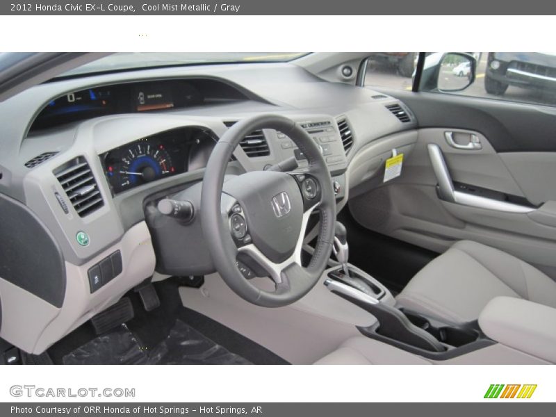  2012 Civic EX-L Coupe Gray Interior