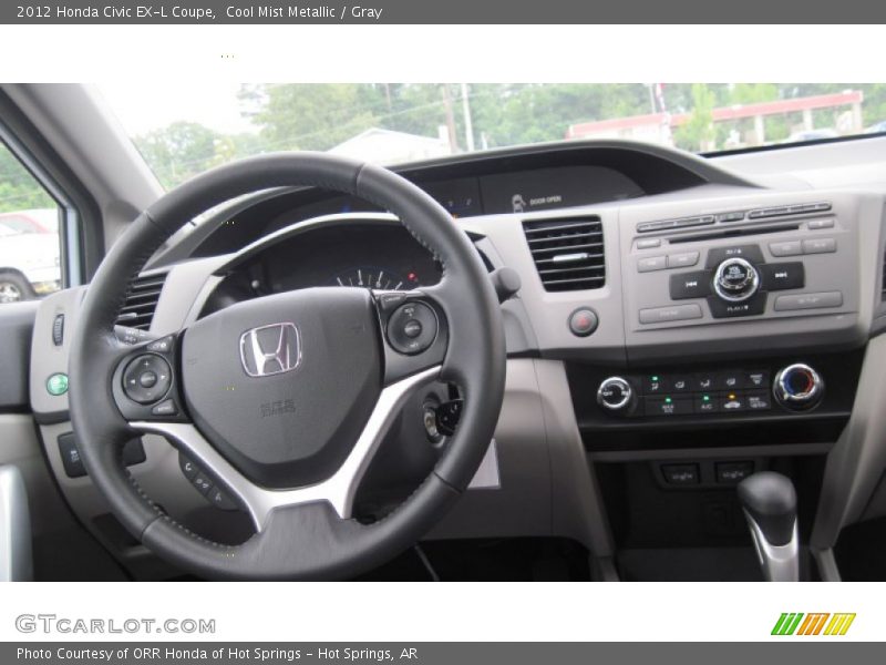 Cool Mist Metallic / Gray 2012 Honda Civic EX-L Coupe
