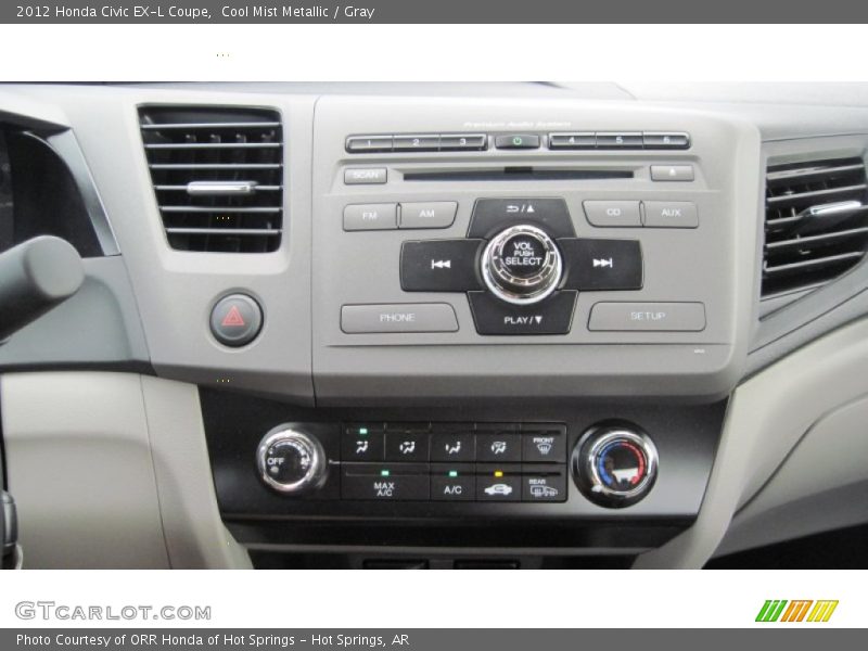 Controls of 2012 Civic EX-L Coupe