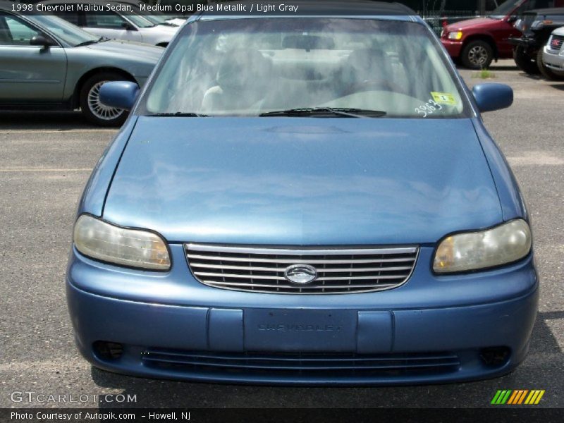 Medium Opal Blue Metallic / Light Gray 1998 Chevrolet Malibu Sedan