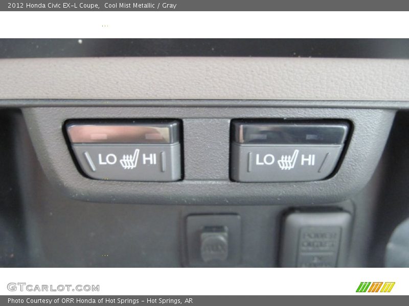 Cool Mist Metallic / Gray 2012 Honda Civic EX-L Coupe