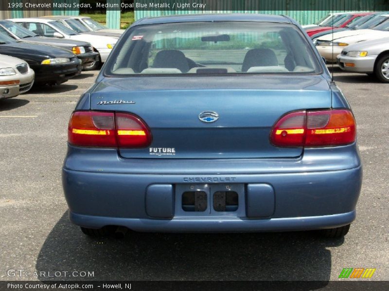 Medium Opal Blue Metallic / Light Gray 1998 Chevrolet Malibu Sedan