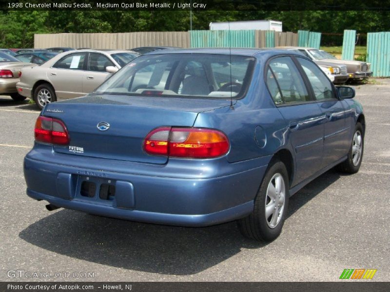 Medium Opal Blue Metallic / Light Gray 1998 Chevrolet Malibu Sedan