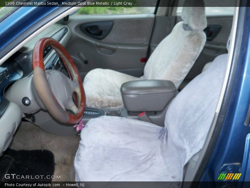 Medium Opal Blue Metallic / Light Gray 1998 Chevrolet Malibu Sedan