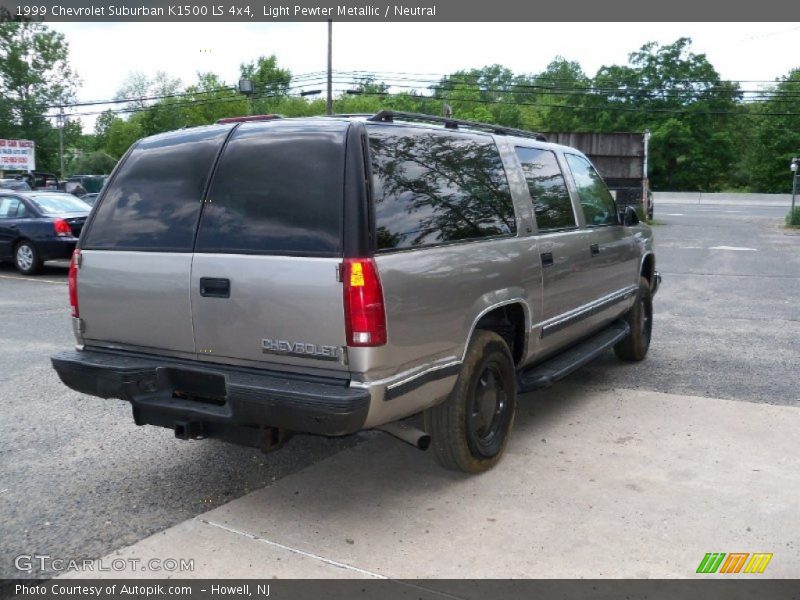 Light Pewter Metallic / Neutral 1999 Chevrolet Suburban K1500 LS 4x4