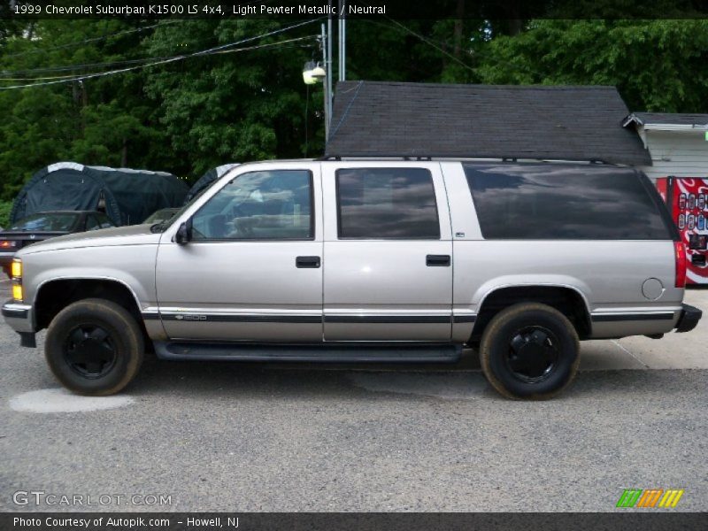 Light Pewter Metallic / Neutral 1999 Chevrolet Suburban K1500 LS 4x4