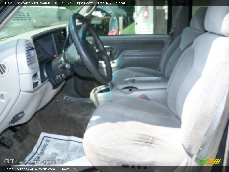 Light Pewter Metallic / Neutral 1999 Chevrolet Suburban K1500 LS 4x4