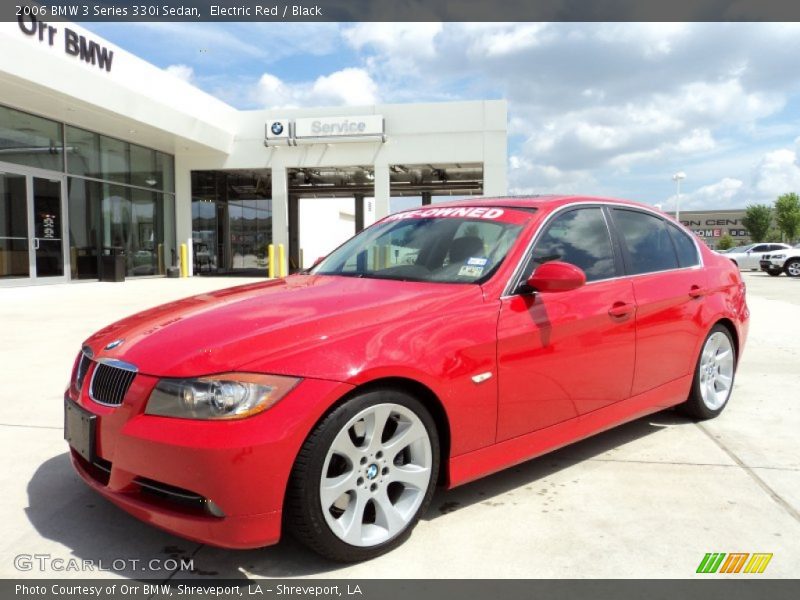 Electric Red / Black 2006 BMW 3 Series 330i Sedan