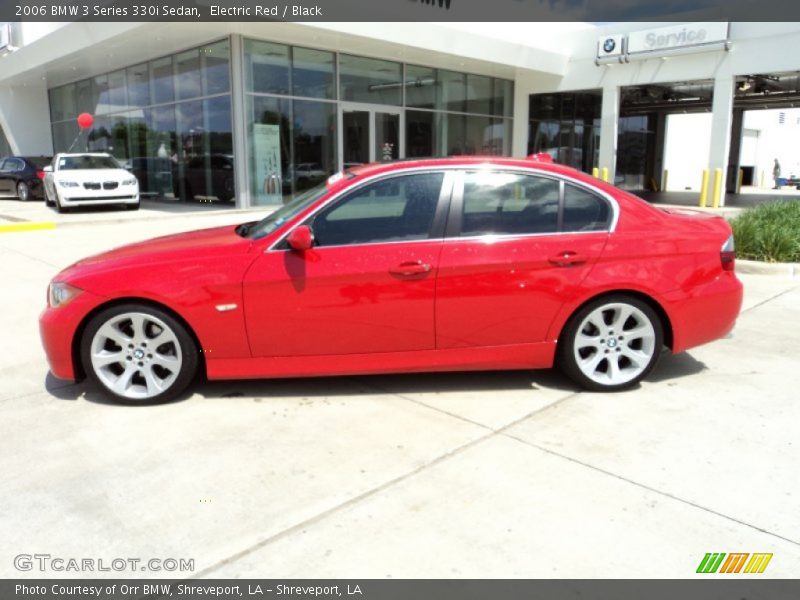 Electric Red / Black 2006 BMW 3 Series 330i Sedan