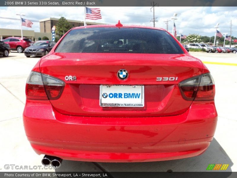 Electric Red / Black 2006 BMW 3 Series 330i Sedan