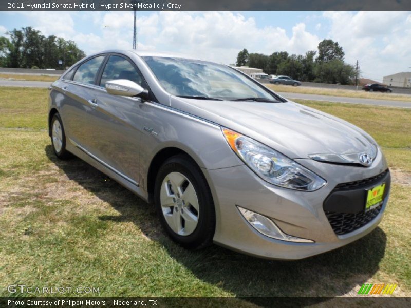 Hyper Silver Metallic / Gray 2011 Hyundai Sonata Hybrid