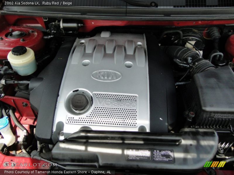 Ruby Red / Beige 2002 Kia Sedona LX