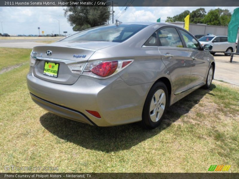 Hyper Silver Metallic / Gray 2011 Hyundai Sonata Hybrid