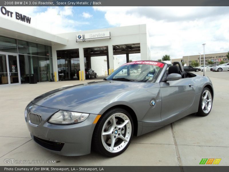 Space Grey Metallic / Black 2008 BMW Z4 3.0si Roadster