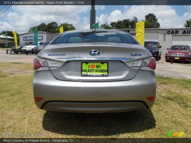 Hyper Silver Metallic / Gray 2011 Hyundai Sonata Hybrid