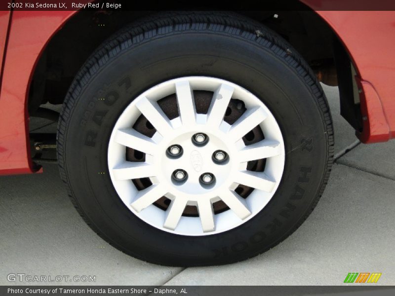 Ruby Red / Beige 2002 Kia Sedona LX