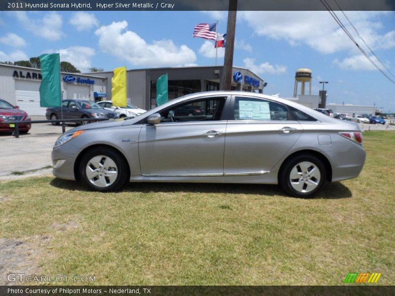 Hyper Silver Metallic / Gray 2011 Hyundai Sonata Hybrid