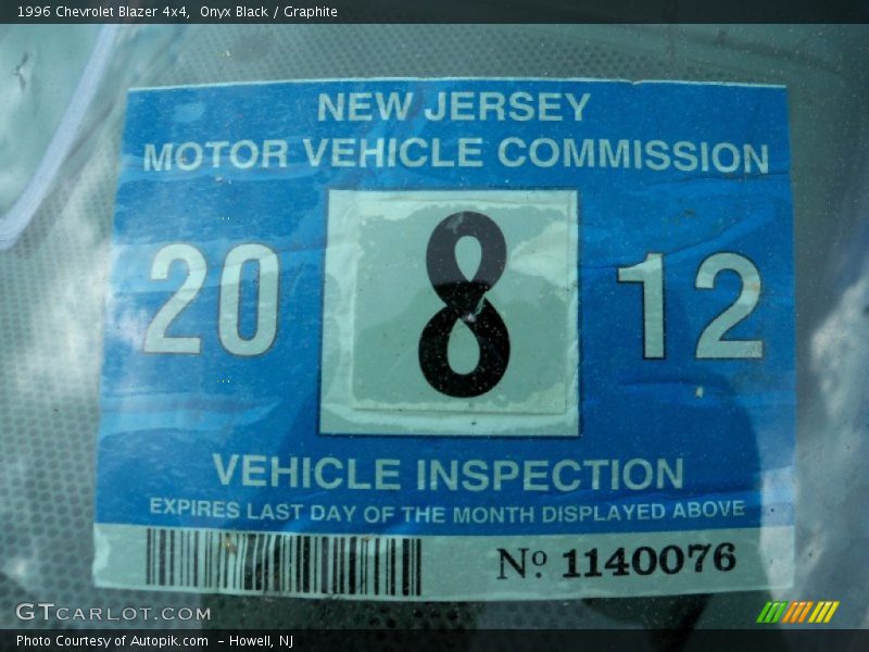 Onyx Black / Graphite 1996 Chevrolet Blazer 4x4