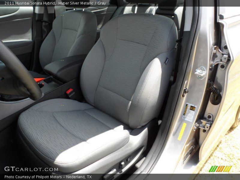  2011 Sonata Hybrid Gray Interior