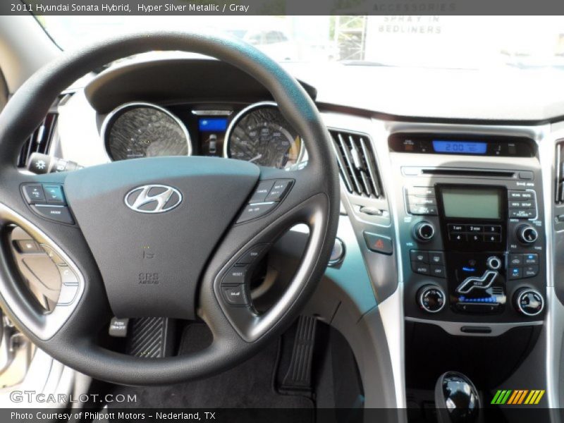 Hyper Silver Metallic / Gray 2011 Hyundai Sonata Hybrid
