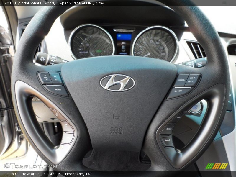 Hyper Silver Metallic / Gray 2011 Hyundai Sonata Hybrid