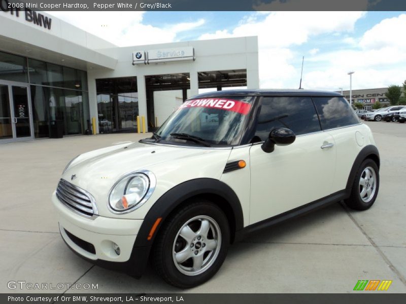 Pepper White / Grey/Black 2008 Mini Cooper Hardtop