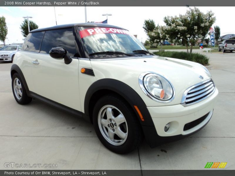 Pepper White / Grey/Black 2008 Mini Cooper Hardtop