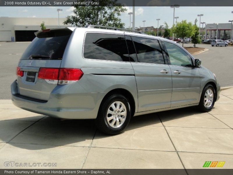 Slate Green Metallic / Gray 2008 Honda Odyssey EX-L