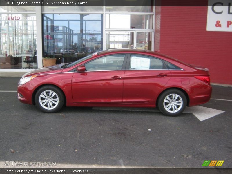 Venetian Red / Camel 2011 Hyundai Sonata GLS