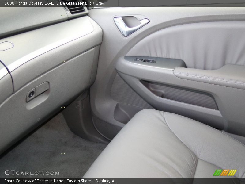 Slate Green Metallic / Gray 2008 Honda Odyssey EX-L