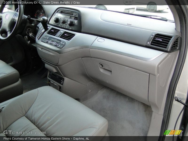 Slate Green Metallic / Gray 2008 Honda Odyssey EX-L