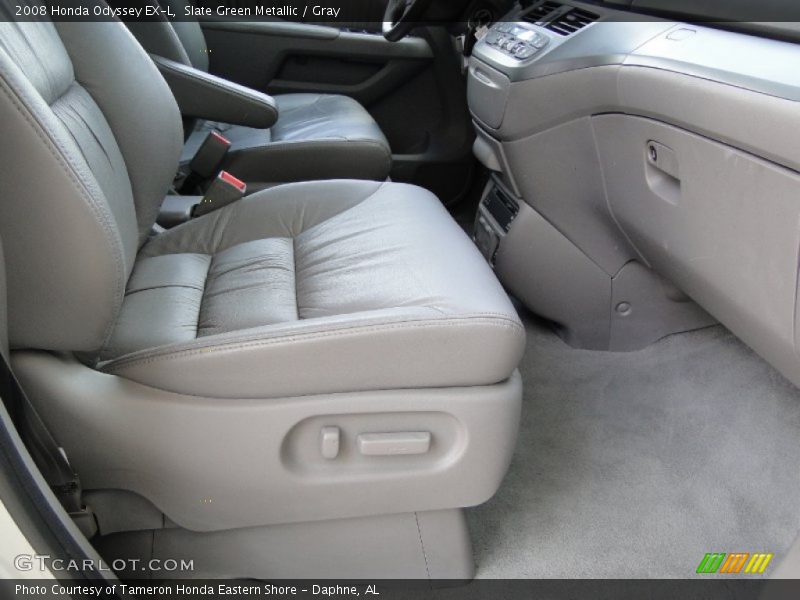 Slate Green Metallic / Gray 2008 Honda Odyssey EX-L