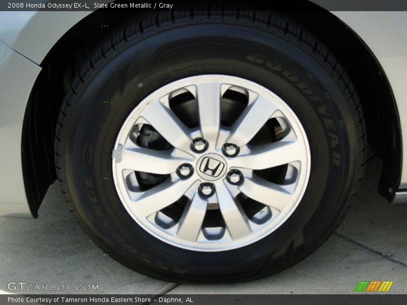 Slate Green Metallic / Gray 2008 Honda Odyssey EX-L