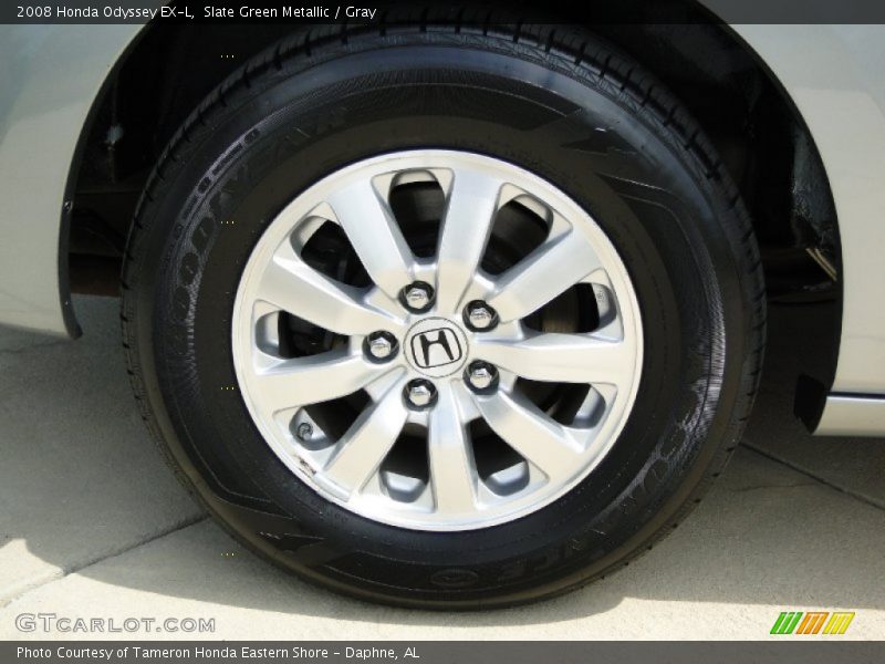 Slate Green Metallic / Gray 2008 Honda Odyssey EX-L