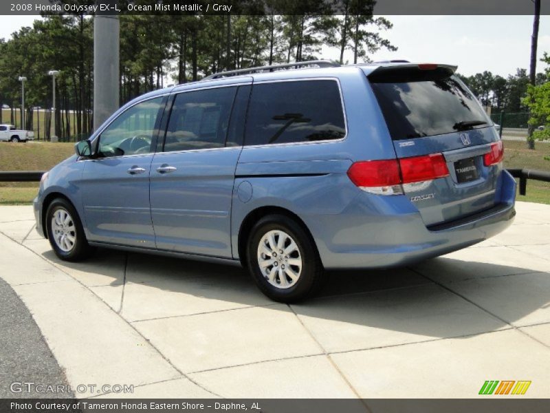 Ocean Mist Metallic / Gray 2008 Honda Odyssey EX-L