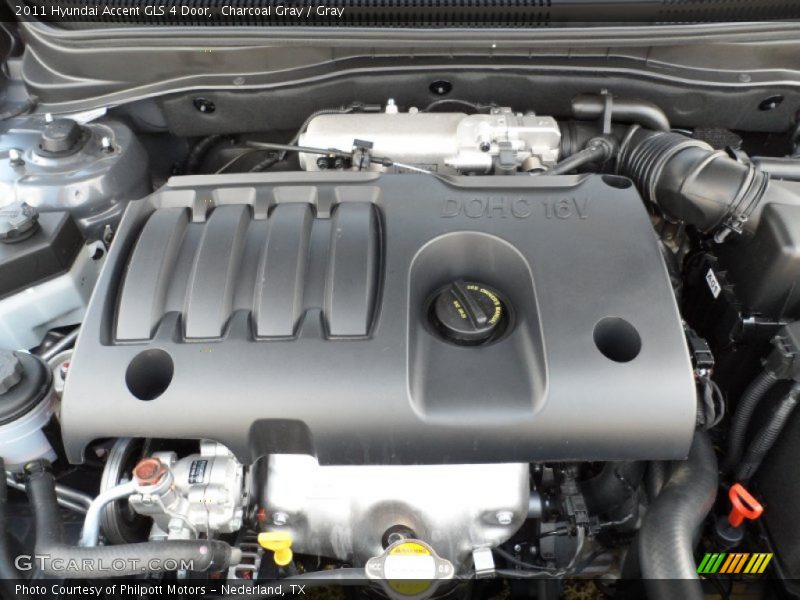  2011 Accent GLS 4 Door Engine - 1.6 Liter DOHC 16-Valve VVT 4 Cylinder