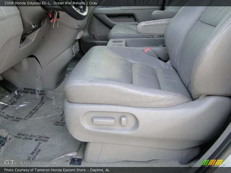 Ocean Mist Metallic / Gray 2008 Honda Odyssey EX-L