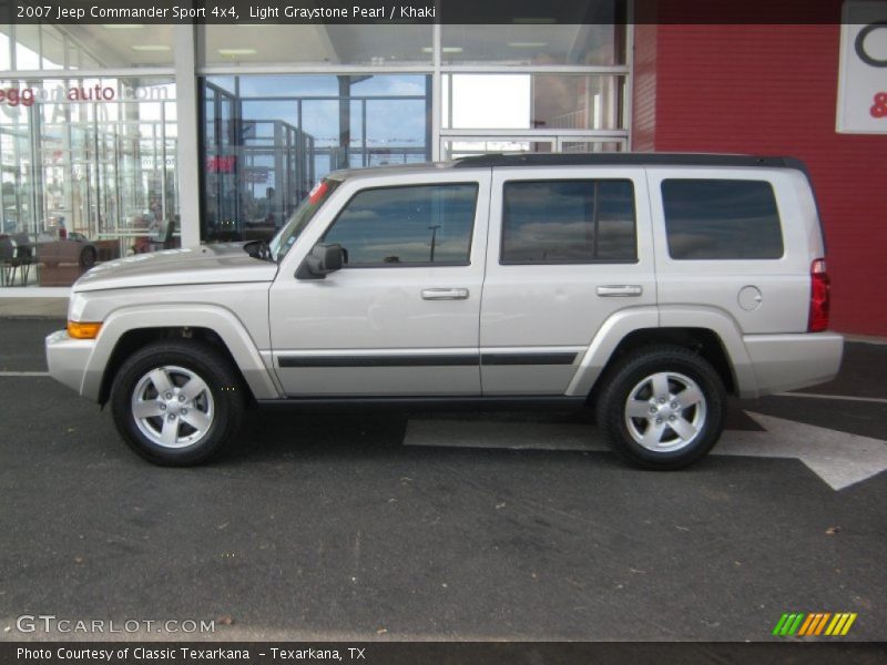 Light Graystone Pearl / Khaki 2007 Jeep Commander Sport 4x4