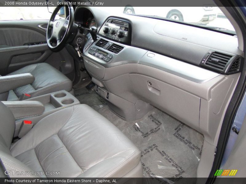 Ocean Mist Metallic / Gray 2008 Honda Odyssey EX-L